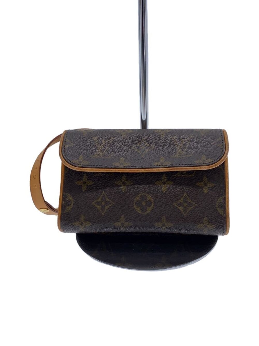 LOUIS VUITTON Pochette Florentine Monogram Canvas Brown